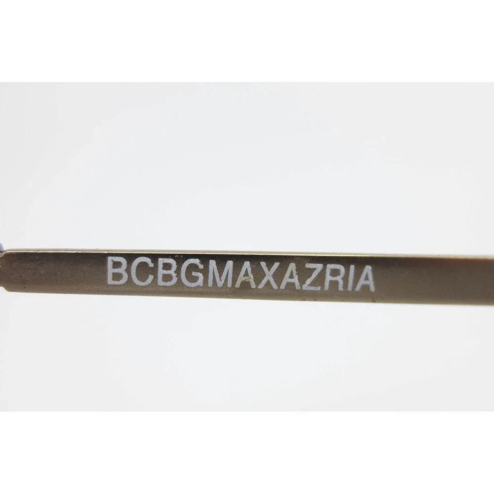 BCBGMAXAZRIA Brigitte Black Gold Rectangular Eyeglasses Frames 49-17-135 38447